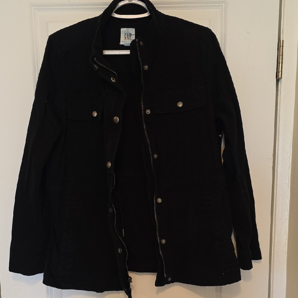 GAP Women's Black Military Jacket - Picture 4 of 4